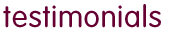 testimonials